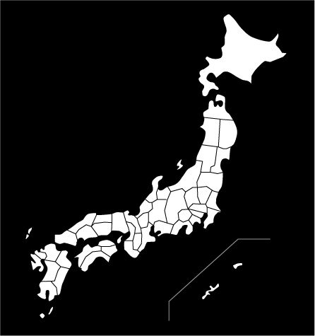 日本地図の画像素材